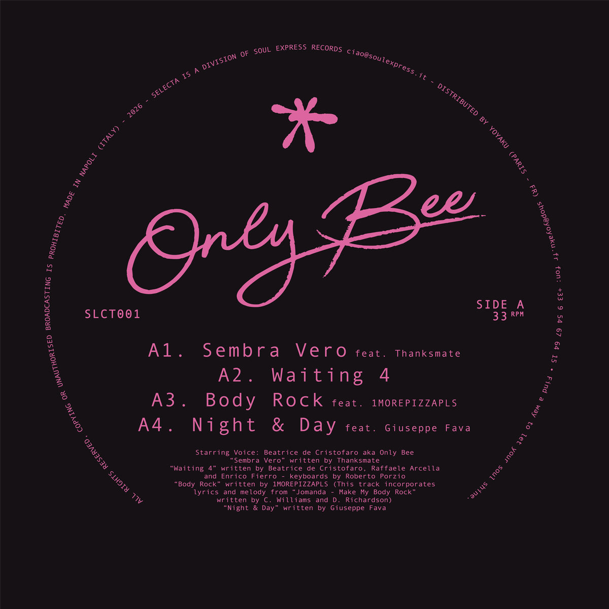 PRE-ORDER PROMO - SLCT001 Only Bee - Shipping from 02.10.26